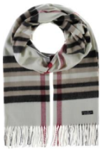 FRAAS PLAID CASHMINK OVERSIZED SCARF